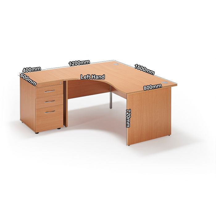 Curved deals office desk