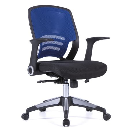 Graphite Medium Back Mesh Task Chair-Blue