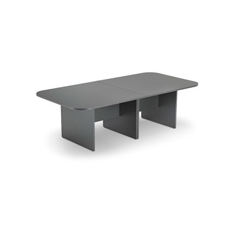 Modern Graphite Grey Rectangular Boardroom Table