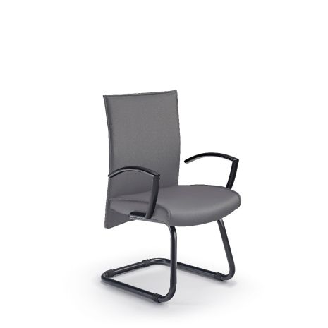 Modern Grey Cantilever Chair