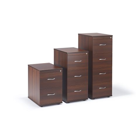 Walnut Executive Office Filing Cabinet (Items Are Sold Separately)
